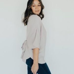 Carly Jean Los Angeles Alexa Blouse Latte S/M